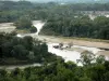 Panorama del Bec d'Allier - Vista del sito naturale della confluenza della Loira e Allier