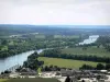 Panoramic view from the Deux-Amants coast - View of the Seine valley from the Deux-Amants viewpoint