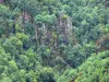 Paraje de la Roca del Pintor - Vista de la quebrada verde de la Cère