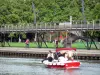 Parc de la Villette - Balade en bateau sur le canal de l'Ourcq, le long du parc de la Villette