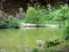 Parque Montsouris - Lago rodeado de vegetación