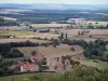 Paysages de la Bourgogne du Sud - Village, pâturages, arbres et forêts