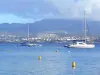 Paysages de la Martinique - Baie de Fort-de-France parsemée de bateaux