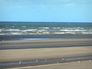 Paysages du Nord - Côte d'Opale : plage de sable, mouettes et mer du ... Paysages du Nord - Côte d'Opale : plage de sable, mouettes et mer du ...