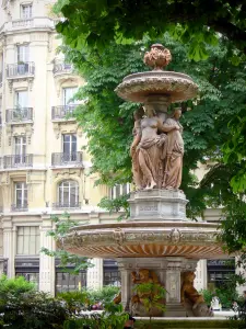 Paysages urbains - Fontaine du square Louvois
