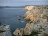 Penisola di Crozon - Tagliare selvaggia costa e sul mare (Iroise)