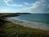 Penisola di Quiberon - Costole coperte di erba, sabbia, spiaggia e mare (Oceano Atlantico)