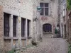 Pérouges - Rue du Prince street leading to the entrance of the Princes' house (former home of the Dukes of Savoy)