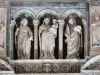 Perpignan - In der Kathedrale Saint-Jean-Baptiste: Detaile des Altaraufsatzes des Hauptaltars