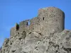 Peyrepertuse castle - Remains of the fortress