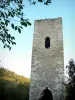Peyrusse-le-Roc - Site médiéval : beffroi, ancien clocher de l'église Notre-Dame-de-Laval