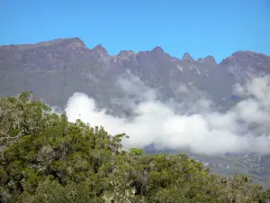 Pico de las Nieves - Parque nacional de la reunión: Vista del Piton des Neiges desde el mirador Bélouve