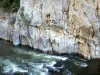 Pierre-Lys gorges - River Aude and cliff