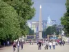 Plein van Concorde - Bekijk de obelisk op de Place de la Concorde en de Arc de Triomphe van de Tuilerieën