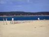 Pointe du Cap Ferret - Plage de sable de la pointe du Cap Ferret avec vue sur le littoral du bassin d'Arcachon