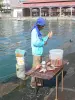 Pointe-à-Pitre - Fischstand des Marktes Darse