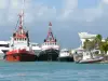 Pointe-à-Pitre - Blick auf den Hafen und seine angelegten Boote