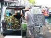 Pointe-à-Pitre - Händler mit frischem Zuckerrohrsaft des Marktes Darse