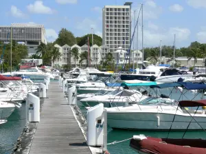 Pointe-à-Pitre - Marina Bas du Fort : Barcos del puerto deportivo y atracaron