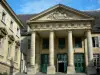 Poitiers - Pediment and columns of the Palais de Justice (law courts)