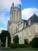 Poitiers - Towers of the Saint-Pierre cathedral and facade of the episcopal palace