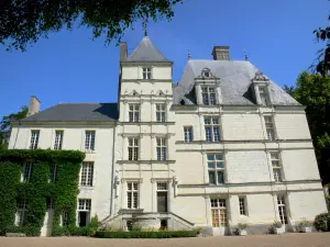 Poncé-sur-le-Loir - Facade of the Poncé castle of Renaissance style