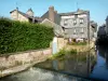 Pont-Audemer - Maisons au bord de la rivière Risle