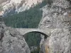 Ponte del Châtelet - Ponte tra due pareti di roccia, nella valle dell'Ubaye