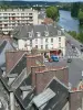 Pontoise - Vista sobre los tejados de la ciudad y el río Oise