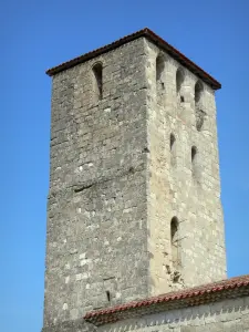 Poudenas - Bell tower of the church