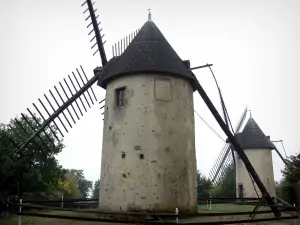 Pouzauges - Den-hammer mills (twin windmills)