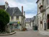 Prémery - Mairie de Prémery et façades de maisons de la ville