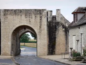 Provins - Porte de Jouy gate and house of the upper town