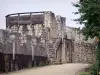 Provins - Enceinte fortifiée (fortifications médiévales, remparts) de la ville haute