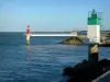 Punta de Grave - Etiquetas Port- Bloc y el estuario de Gironde