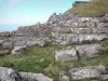 Puy de Dôme - Volcano van de Puys (Monts Dome): resten van de tempel van Mercurius (Romeinse tempel) in het Regionaal Natuurpark van de Auvergne Vulkanen