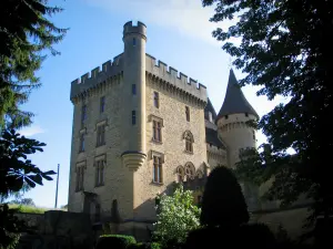 Puymartin castle - Castle and trees