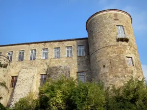 Ravel castle - Tower and facade of the royal fortress