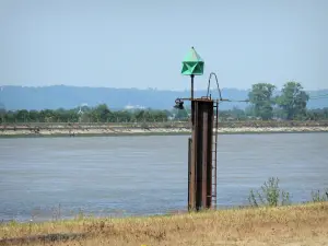 Regionaler Naturpark der Boucles de la Seine Normande - Seine-Tal: Blick auf den Fluss Seine von der Esplanade in Aizier aus