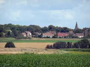 Regionaler Naturpark Französischer Vexin - Felder, Wiesen und Bäume wechseln sich ab