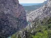 Regionaler Naturpark des Verdon - Schluchten des Verdon: Fluss Verdon gesäumt von Felswänden
