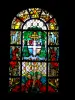Rennes - Innere der Kathedrale Saint-Pierre: bunte Kirchenfenster