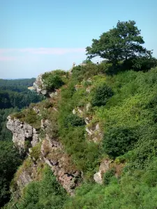 Roca de Oëtre - Suiza Normandía: Oëtre roca (mirador natural), la comuna de Saint-Philbert-sur-Orne