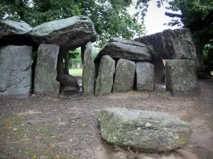 La Roche-aux-Fées - Dolmen (monumento megalitico: sottopassaggio) a Esse