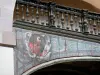 Rodez - Inside the Jesuits chapel: fresco of a wooden platform