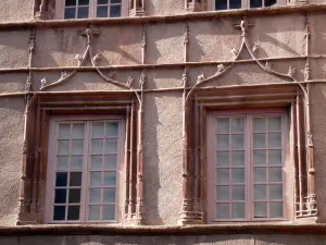 Rodez - Windows of the Trouillet house