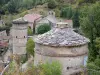 La Roque-Sainte-Marguerite - Vista sopra i tetti del villaggio