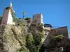 Roquebrune-Cap-Martin - Le donjon et ses plantes