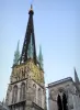 Rouen - Notre-Dame cathedral of Gothic style and its tower topped by an spire