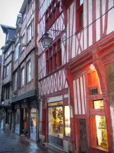 Rouen - Vakwerkhuizen en winkels